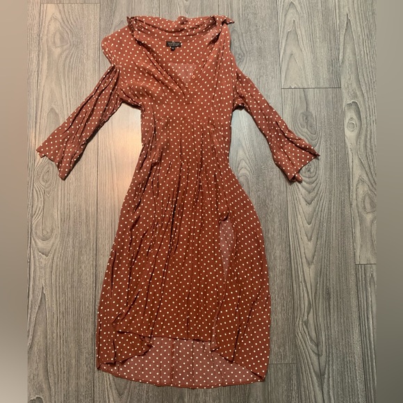 Topshop dotted skirt with 2 slits - Picture 3 of 7